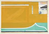 Ochre by Richard Diebenkorn, 1983, Woodcut in colors, on Mitsumata paper, with full margins,, sold Oct 2014