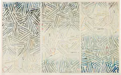 Jasper Johns, Usuyuki, 1979-81, Screenprint in colors, on Kurotani Kozo paper, with full margins,