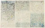 Jasper Johns, Usuyuki, 1979-81, Screenprint in colors, on Kurotani Kozo paper, with full margins,