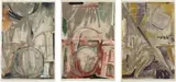 Jasper Johns, Voice 2, 1982, The complete set of three lithographs in colors, on Hanga paper, with full margins,