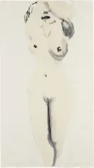 Snowflake by Marlene Dumas, 1999, Lithograph in colors, on wove paper, the full sheet,, offered Oct 2014