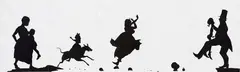 Kara Walker, The Means to an End...A Shadow Drama in Five Acts, 1995, Etching and aquatint, on five sheets of Somerset paper, the full sheets,