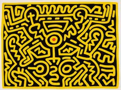 Growing 4 by Keith Haring, 1988, Screenprint in colors, on Lenox Museum Board, with full margins,, sold Oct 2014