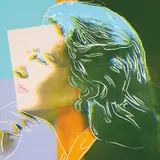 Andy Warhol, Herself, from Ingrid Bergman, 1983, Screenprint in colors, on Lenox Museum Board, the full sheet,