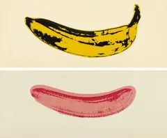 Banana by Andy Warhol, circa 1966, Screenprint in colors in two parts (presently with the banana on one side and the peel on the other, conceived so that t, offered Oct 2014