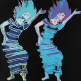 Andy Warhol, Satyric Festival Song, from Martha Graham, 1986, Screenprint in colors, on Lenox Museum Board, the full sheet,