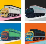 Andy Warhol, Truck, 1985, The complete set of four screenprints in colors, on Lenox Museum Board, the full sheets,