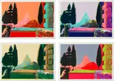 Andy Warhol, Details of Renaissance Paintings (Leonardo da Vinci, The Annunciation, 1472), 1984, The complete set of four screenprints in colors, on Arches Aquarelle paper, with full margins,