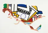 Tom Wesselmann, Monica Nude with Lichtenstein, 2002, Screenprint in colours, on Museum Board, with full margins,