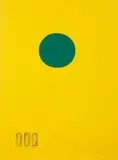 Adolph Gottlieb, Chrome Yellow - Green Disc, 1966, Lithograph in colors, on Rives BFK paper, the full sheet,