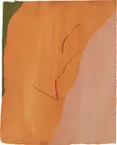 Sanguine Mood by Helen Frankenthaler, 1971, Pochoir and screenprint in colors, on J. B. Green Hayle Mill English handmade paper, the full sheet,, sold Oct 2014
