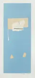Pauillac, #4, from Summer Light Series by Robert Motherwell, 1973, Lithograph in colors with collage, on Georges Duchêne Hawthorne of Larroque handmade paper, with full margins,, sold Oct 2014
