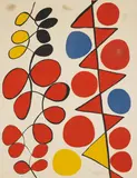 Alexander Calder, Untitled [Loops], circa 1975, Lithograph in colors, on wove paper, the full sheet,