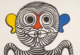 Alexander Calder, Nez et oreilles très gais (Very Gay Nose and Ears), 1969, Lithograph in colors, on wove paper, the full sheet,