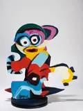 Karel Appel, Close Together, 1977, Wood multiple hand-painted in colors,