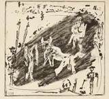 Les banderilles by Pablo Picasso, 1949, Lithograph, on Arches paper, with full margins,, sold Oct 2014