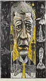 Red Grooms, The Existentialist (Portrait of Giacometti)