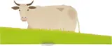 Alex Katz, Cow (small; cutout edition), 2004, Screenprint in colors, on cut aluminum (printed on both sides),