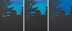 Twilight Series by Alex Katz, 1978, The complete set of three screenprints in colors, on Stonehenge paper, the full sheets,, sold Oct 2014