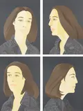 Alex Katz, Ada Four Times Series, 1979-80, The complete set of four screenprint and lithographs in colors, on Arches Cover paper, the full sheets,