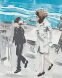 Elizabeth Peyton, John and Jackie, 2000, Lithograph in colors, on wove paper, the full sheet,