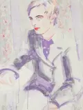 Elizabeth Peyton, Bosie, 1998, Lithograph in colors, on wove paper, the full sheet,