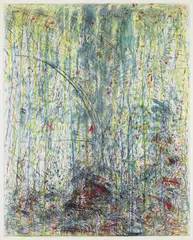 Waterfall by Pat Steir, 1988, Etching and aquatint in colors, on wove paper, with full margins,, sold Oct 2014