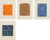 Robert Mangold, Untitled, 1994, The complete set of four woodcuts in colors, on Japanese Mulberry paper, with full margins,