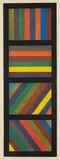 Sol LeWitt, Bands of Lines in Four Directions (Vertical), 1994, Woodcut in colors, on Kizuki Hosho paper, with full margins,