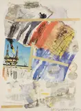 Robert Rauschenberg, Untitled, from Horchow portfolio, 1972, Offset lithograph in colors, on Arches paper, with full margins,