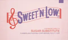 Sylvie Fleury, Sweet'n Low, 1994, Screenprint in colors, on canvas,