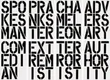 Christopher Wool, Black Book, 1989, Hardcover book, with 17 text images, on smooth wove paper, the full sheets, bound (as issued),