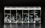 Kara Walker, Canisters, 1997, The complete set of six etched glass canisters,