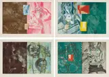David Salle, Canfield Hatfield Suite, 1989, The complete set of nine aquatints with photo-etching in colors, on Somerset paper, with full margins,