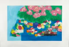 Walasse Ting, Still Life, 1984, Aquatint and etching in colors, on wove paper, with full margins,
