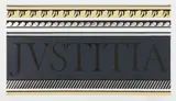 Roy Lichtenstein, Entablature X, from Entablature Series, 1976, Screenprint and lithograph in colors with collage and embossing, on Rives BFK paper, with full margins,