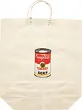 Andy Warhol, Campbell’s Soup Can (Tomato), 1964, Screenprint in colors, on a paper shopping bag,