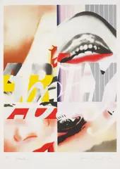 Marilyn by James Rosenquist, 1974, Lithograph in colors, on Rives BFK paper, with full margins,, sold Oct 2014