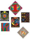 Robert Indiana, American Dream, 1997, The complete set of 30 screenprints in colors, including six loose and 24 prints bound (as issued), on wove paper, with full margins, with title page, text, poems by Robert Creeley, and photographic illustrations,