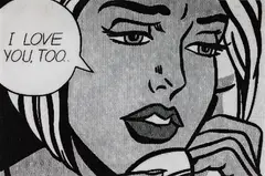 Alex Guofeng Cao, I love You Too, Lichtenstein vs. Lichtenstein, 2011, Chromogenic print, Diasec and flush-mounted, the full sheet,