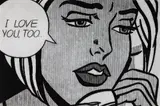 Alex Guofeng Cao, I love You Too, Lichtenstein vs. Lichtenstein, 2011, Chromogenic print, Diasec and flush-mounted, the full sheet,