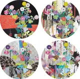 Kansei Kõrin Red Stream; I Recall The Time When My Feet Lifted Off the Ground, Every So Slightly - Kōrin - Chrysanthemum; Kansei: Like The River's Flow; and Kansei: Abstraction by Takashi Murakami, 2009 and 2010, Four offset lithographs in colors, on smooth wove paper, the full sheets,, sold Oct 2014