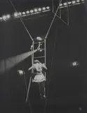 Ilse Bing, Acrobat on Ladder, N.Y., 1936, Gelatin silver print