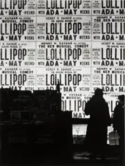 Untitled (Lollipop sign) by Ralph Steiner, 1922, Gelatin silver print, printed 1980, sold Apr 2014