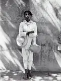 Señor de Papantla (Man from Papantla) by Manuel Álvarez Bravo, 1934, Gelatin silver print, printed later, sold Apr 2014