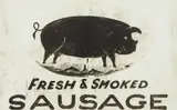 Walker Evans, 'Fresh and Smoked' Butcher's Sign, circa 1936, Gelatin silver print