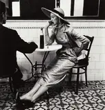 Vogue Fashion Photograph (Café in Lima) , Peru (Jean Patchett) by Irving Penn, 1948, Selenium toned gelatin silver print, printed 1984, sold Apr 2014