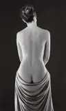Ruth Bernhard, Draped Torso, 1962, Gelatin silver print, printed later