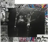 Peter Beard, Record-Class Leopard, 1968, Gelatin silver print with ink, paint, affixed gelatin silver prints and matchbox, printed later