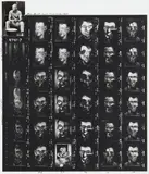Peter Beard, Kamiti Prison/Thika, 1969 and Francis Bacon Triptych, 1975-1976, Gelatin silver contact sheet with ink, collage and affixed gelatin silver print, printed later